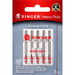 Singer - Universal Heavy Duty Needles - 5 pk, Size 110/18