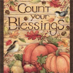 Springs Creative - Count Your Blessings - 36^ Pumpkin Panel, Orange