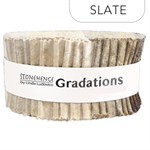 Northcott - Stonehenge Gradations II - 40 x 2½^ Strip Roll, Slate