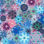 Robert Kaufman - Doux Luxe (Minky) - Floral, Alexandrite