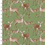 3 Wishes - Autumn Meadow - Deer Friends, Green