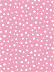 Susybee - Basics - Irregular Dots, White on Pink