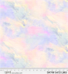 P & B Textiles - 108^ Sky - Wispy Clouds, Light Multi