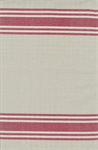 Moda - Enamoured Toweling - 18^ Hemmed Edge - Double Stripe, Stone