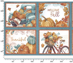 3 Wishes - Pumpkin Please - 36^ Pillow Panel, Multi