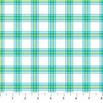 Northcott - Piccadilly - Small Plaid, Turquoise