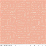 Riley Blake - Little Things - Text, Coral