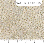 Northcott - Shimmer Metallic - Water Droplets, Sand