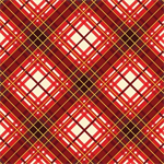 Benartex Kanvas Studio - Christmas Musical - Holiday Plaid, Red