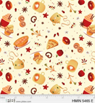 P & B Textiles - Harvest Minis - Dessert Motifs, Ecru