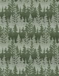 Wilmington Prints - Timberland Trails - Trees, Green