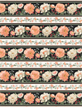 Wilmington Prints - Peach Whispers - Repeating Stripe, Multi