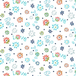 Quilting Treasures - Enchanted Garden - Ditsy Flowers, White