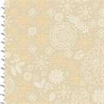 Studio E - Meadowlark - Floral Linen Tonal, Cream