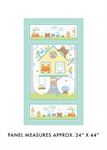 Benartex - Traditions - Playhouse Pals - 24^ Panel, White