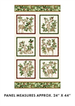 Benartex Traditions - Winter in The Pines - 24^ Deer Panel, Cream