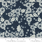 Moda - Field Of Flowers - Scattered Florals, Navy