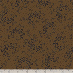 Marcus Fabrics - Indigo Neutrals - Dotted Curls, Brown