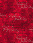 Timeless Treasures - Paris - (Era) - French Script, Red