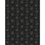 Wilmington Prints - Blackwood Cottage - Pointillist Scroll, Black