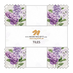 Northcott - Lilac Garden - Tiles - 42 - 10^ Squares