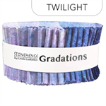 Northcott - Stonehenge Gradations II - 40 x 2½^ Strip Roll, Twilight