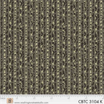 Washington Street Studio - Classic Black & Tan - Textured Stripe, Dark Brown