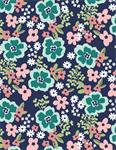 Wilmington Prints - Juliette - Large Floral, Navy