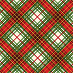 Benartex Kanvas Studio - Christmas Musical - Holiday Plaid, Multi