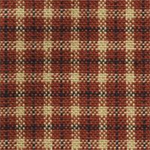 Dunroven House - Homespun - Mini Check, Red/Tan