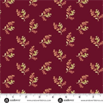 Andover Fabrics - Dahlia - Holly Berry, Cranberry