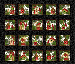 Studio E - 'Tis the Season - 36^ Christmas Blocks, Black