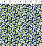 Clothworks - Margot - Packed Floral, Olive