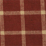 Dunroven House - Homespun - Window Pane, Red/Tan