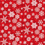 Henry Glass - Snow Crew - Snowflakes, Red