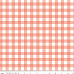 Riley Blake - It's A Girl - Gingham, Coral