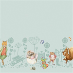 Riley Blake - Peter Rabbit & Friends - Border Print, Blue