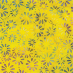 Benartex - Batiks - Bali Summer - Daisy, Lemon