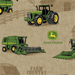 Springs Creative - John Deere - Country Farm Tractor, Tan