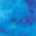 Timeless Treasures - Misty Digital - Hydrangea Dream, Aqua