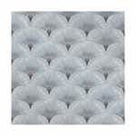 The Textile Pantry - Melba Metallic - Fan, Gray