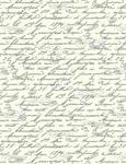 Timeless Treasures - Queen Bee - Script Text, Cream