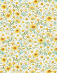 Wilmington Prints - Zest For Life - Packed Daisies, Multi