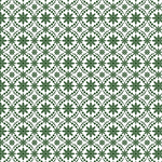 Benartex Artistry - Winter at The Farm - Snowflake Medallion, Evergreen