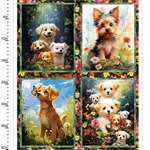 3 Wishes - Fur-Ever Friends - 36^ Dog Panel, Multi