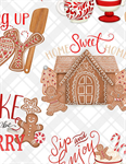 Wilmington Prints - Baking Up Joy - Baking Joy All Over, White