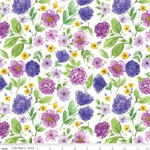 Riley Blake - Plum Petals - Floral, Cloud