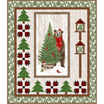 Northcott - Digital Quilt Top - Bear Tracks - Based on Beary Merry Collection