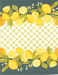 Moda Toweling - Classic Retro Toweling - 16^ Hemmed Edge - Lemon Delight, Lemon