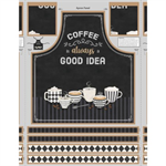 Wilmington Prints - Coffee Life - 30^ Apron Panel